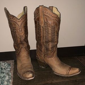 Corral cowgirl boots, worn 4 times